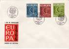 PORTUGAL FDC MICHEL 1012/14 EUROPA 1966 - 1966