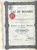 TITRE  .GAZ DE ROSARIO - Elektriciteit En Gas
