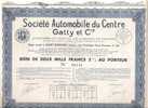 TITRE  . AUTOMOBILE GATTY .ST ETIENNE .42 - Automobilismo