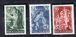 ES316 - YUGOSLAVIA1953 , Serie  N. 627/629  *** - Unused Stamps