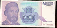 50 000 Dinara   "Yougoslavie"  1993     UNC    Bc 152 - Yugoslavia