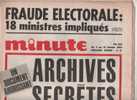 Minute 9 Février 1967 - Archives De L´UNR - Métro Express - Poujade - Deferre - Couderc ... - Politik