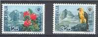 Joegoslavie Yougoslavie Yvertnr. 1291-92 *** MNH Cote 17,5 Euro Faune Et Flore - Unused Stamps