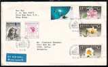 HONG KOHG - 1986 - P.cov. Avec 3 Timbres - "R"travel - Lettres & Documents
