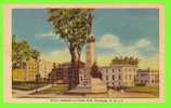 MANCHESTER, NH - VICTORY MONUMENT IN VICTORY PARK - TRAVEL IN 1948 - PUB BY ART NOVELTU CO - - Manchester