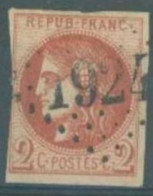 N° 40Ba, Rouge Brique, Cote 900€, Signé Calvès - 1870 Bordeaux Printing