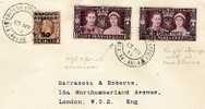 BD077 / Casablanca BPO, Mischfrankatur Franz./brit. Ausgaben. FDC - Lettres & Documents