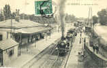 78 - YVELINES - LE VESINET -- GARE Du PECQ - TRAIN - CHEMIN De FER - SUPERBE CARTE - Le Vésinet