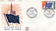 FRANCE SERVICE FIRST DAY COVER PREMIER JOUR DRAPEAU - Briefe U. Dokumente