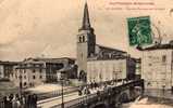 09 ST GIRONS Eglise Paroissiale Et Pont, Animée, Ed Labouche 54, Pyrénées Ariegeoises, 1910 - Saint Girons