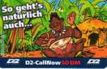 GERMANY 50 DM  AFRICA  MAN MUSICAL INTRUMENT  CARTOON  READ DESCRIPTION !! - [2] Mobile Phones, Refills And Prepaid Cards