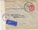 NZ001/Stamp Duty 4 Sh. Provisorium Auf Zensurbrief N.Y. USA - Lettres & Documents