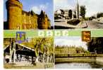 GACE - 4 Vues : Le Chateau, L´Eglise, Les Halles - Chateau Des Lettiers - N° 110 - Gace