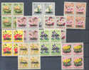 CONGO Ocb Nr : 383 - 397 ** Blokken Van 4  (zie 2 Scans !) Pas Complet Sans Le 382, 398,399 - Unused Stamps