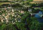 CPSM.LA ROCHE POSAY. VUE GENERALE AERIENNE. LE PONT SUR LA CREUSE. DATEE 1990 - La Roche Posay