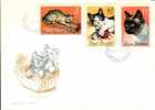 FDC Cats 1965 Of Romania. - FDC