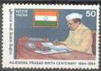 Flag, Rajenrda Prasad, Tricolour, India, Personality - Stamps