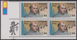 !a! USA Sc# C116 MNH ZIP-BLOCK (LL) - Fr. Junipero Serra - 3b. 1961-... Ungebraucht