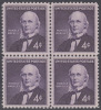 !a! USA Sc# 1177 MNH BLOCK - Horace Greeley - Ungebraucht