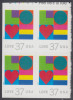 !a! USA Sc# 3657 MNH BLOCK W/ Top Margin (a01) - Love - Neufs