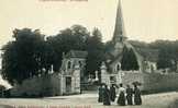 21 SAULIEU EGLISE ST SATURNIN CIMETIERE BELLE SCENE D ARRIVEE A L EGLISE ANIMATION ED DAUDET LECLERC - Saulieu