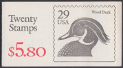 !a! USA Sc# 2484a MNH BOOKLET(20) - Wood Duck - 1981-...