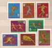 POLAND 1966 8th EUROPEAN ATHLETIC CHAMPIONSHIPS In BUDAPEST Set MNH - Nuevos