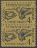 !a! USA Sc# 1201 MNH Vert.PAIR W/ Top Margin - Apprenticeship - Ungebraucht