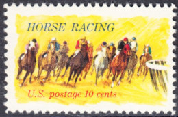 !a! USA Sc# 1528 MNH SINGLE (a1) - Horse Racing - Neufs