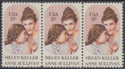 !a! USA Sc# 1824 MNH Horiz.STRIP(3) - Helen Keller - Neufs