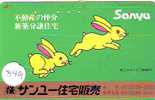 KONIJN Rabbit LAPIN Op Telefoonkaart (349) - Lapins