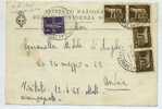 184)cartolina Con 4x5c. Imperiale+1£ Aerea Dabari Ad Andria Il 1-6-1945 - Poststempel