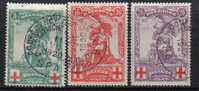 PA29 - BELGIO , Pro Croce Rossa Serie 126/128 Usata. - 1914-1915 Rotes Kreuz