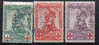 PA29 - BELGIO , Pro Croce Rossa Serie 126/128 Usata. - 1914-1915 Rode Kruis