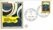 ITALIA FDC "FilagranoS" 1973  ISTITUTO IDROGRAFICO MARINA MILITARE. NAVE E ONDE SONAR. - Maritiem