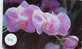 Télécarte ORCHID (99) Orchidée Orquídea Orchidee Japon Japan Phonecard - Blumen