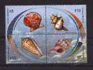 STAMPS New Issued 2007 Marine Life Seashells Caracoles Seeoberteil - Schelpen