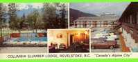 REVELSTOKE,B.C. - COLOMBIA SLUMBER LODGE  - ANIMATED OLD CARS - - Sonstige & Ohne Zuordnung