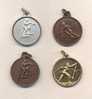 Médaille Sportive Uniface    -   Ski  - Lot De 4 - Sport Invernali