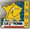 VELO-LE TOUR 92 PARIS SAN SEBASTIAN Sans Drapeau - Cyclisme