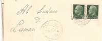 678)lettera Con 2x25c. Imperiale Da Palermo A Lascari Il 18-12-1944 - Poststempel