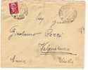 616)lettera Con2£ Imperiale Senza Fasci Da Treviso A Valguarnera Il 28-9-1945 - Poststempel