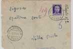 742)lettera Con 50c. Imperiale Senza Fasci Da Villapriolo A Enna Il 12-3-1945 - Poststempel