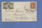 Brief Verzonden Van "France" Getaxeerd (taxe) Met TX 44(2), Met Stempel ARLON Op 2/1/1930 - Covers & Documents