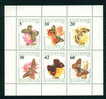 3866I Bulgaria 1990 Butterflies And Moths MS ** MNH /Schmetterlinge - Osterluzeifalter Russischer Bar Nachtkerzenschwarm - Blocks & Sheetlets