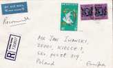 Ch-HK030/  Hong-Kong. Year Of The Rabbit 1987, + Queen, Registered To Poland - Cartas & Documentos