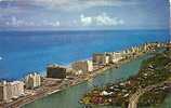 7009 . AERIAL VIEW OF HOTELS ALONG INDIAN CREEK . MIAMI BEACH .FLA. - Miami Beach