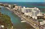 FABULOUS FONTAINEBLEAU , EDEN ROC AND DORAL BEACH HOTEL,FACING INDIAN CREEK AND THE ATLANTIC OCEAN ON MIAMI BEACH,FLA. - Miami Beach