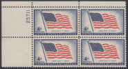 !a! USA Sc# 1094 MNH PLATEBLOCK (UL/25711/a) - 48-Star Flag - Unused Stamps