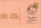 A00007 - Entier Postal - Changement D'adresse N°11 FN De 1959 - Bericht Van Adresverandering - Courrier D'assurance Avec - Avis Changement Adresse